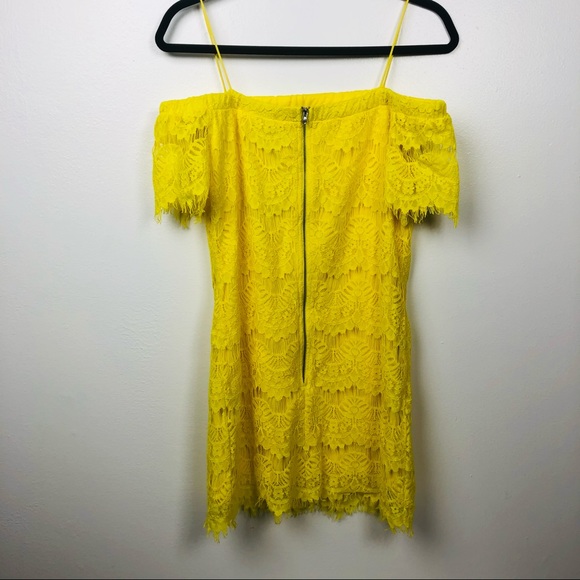 Topshop Yellow Lace Dress - Picture 7 of 9
